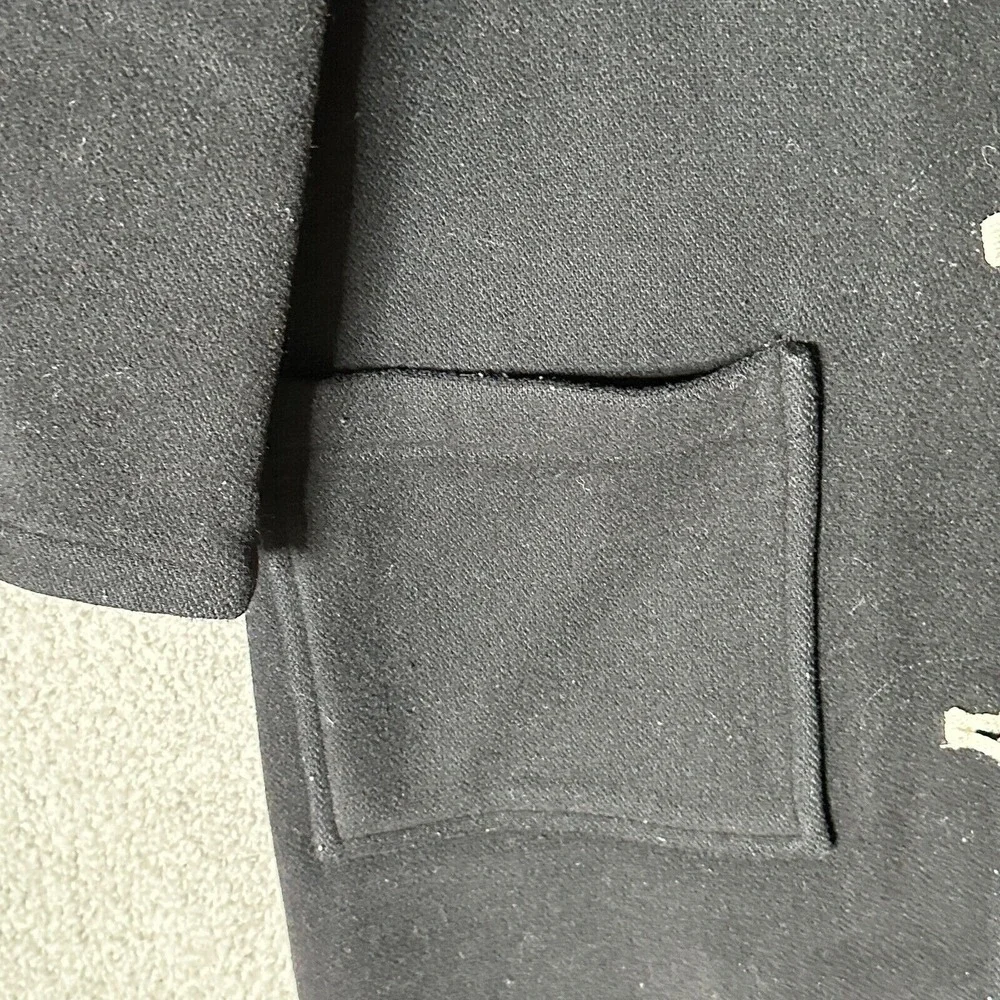 Vintage Orvis Womens M Duffle‎ Coat Wool Cashmere Plaid Lined Toggle England - Picture 9 of 16